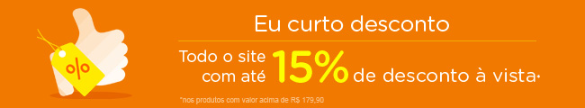 Você curte desconto? Aqui tem ofertas com até 15% à vista!